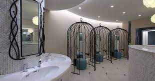 kirarina g ˎ 公共トイレ バスルームのデザイン パウダールーム