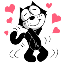 The Wonderful World Of Nini Chaospochi Felix The Cat Has Line Stickers Felix The Cats Retro Poster Vintage Cartoon