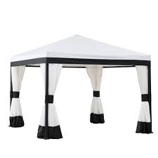 Current price $119.99 $ 119. Replacement Canopy For Black And White Gazebo Riplock 350 Slate Gray Color Garden Winds