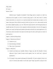 Critical Analysis Of Case Study All Animals Are Equal Ofequality Affectedbyanaction Course Hero