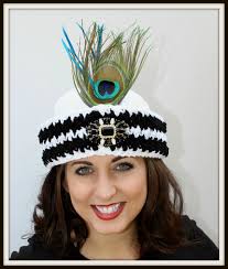 Buy Crochet Hat Pattern Vintage Inspired Great Gatsby Houndstooth  Collection Krissyswonders Flapper Hat Online in India