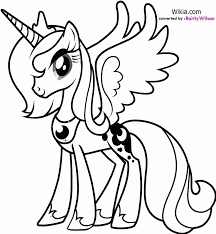 Pinkie pie unicorn coloring page. My Little Pony Princess Luna Coloring Pages Coloring Home