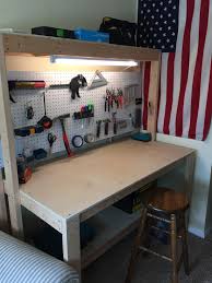 First Workbench Workbench Plans Diy Garage Workbench Plans Garage Work Bench