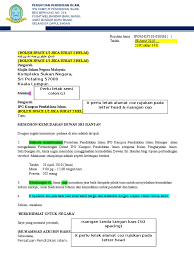 Contoh surat izin tidak masuk sekolah. Contoh Surat Rasmi Docx
