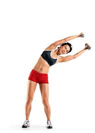 Overhead Dumbbell Side Bend Fitbie Standing Core Exercises Core Workout Core Workout Plan
