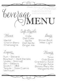 Beverage Menu Wedding Reception Sign Wedding Reception Signs Reception Signs Wedding Drink