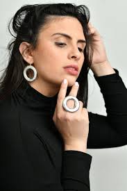 Chunky Silver Ring for Women