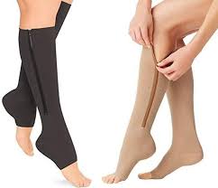 Zipper Compression Socks Zip Up Support Stockings Easy To Wear Zippered Compression Socks Support Socks Support Stockings
