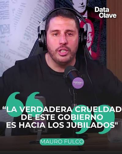 Los periodistas o los jubilados? 💥 Mauro Fulco fue tajante en #DataClave,  dijo que el discurso de victimización de la prensa desvía el foco. Según  él, la verdadera crueldad del gobierno