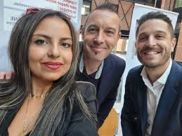 Une superbe équipe Meltem Orlu, Vincent SCHWEITZER, Jérôme DUBUS en  copyright DRH/RESEAU pour présenter nos métiers et nos opportunités de  carrière aux étudiants de notre partenaire emblématique…