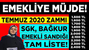 İşte milyonlarca emeklinin merak ettiği 2019 yılı ocak ayı ssk ve bağkur emekli maaş zammı ile ilgili. Emekli Maasi Alan Herkes Mutlaka Izlesin Temmuz 2020 Emekli Zammi Listesi Son Dakika Haberleri Youtube