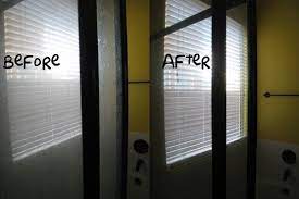 Stubborn soap scum on your shower glass? Natural Home Solutions Removing Soap Scum From A Glass Shower Door Frugally Sustainable