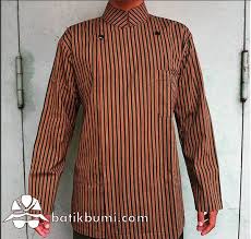 Surjan Batik Lurik Asli Pakaian Pria Kemeja Pria Model Pakaian