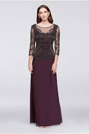 View Long Pisarro Nights Dress At David S Bridal Petite Gowns Petite Formal Dresses Formal Dresses With Sleeves