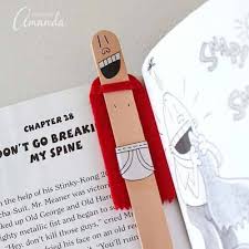 The drawers really open and close, and we included a charging station for his phone. Captain Underpants Craft Stick Bookmark Crafts By Amanda