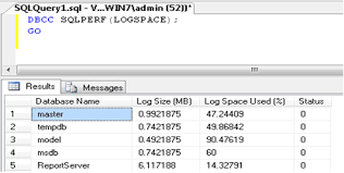 how to clear sql server transaction log with dbcc shrinkfile