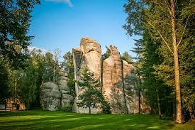 Enormous sandstone towers loom within a czech forest. Wonderful Adrspach Teplice Rocks Wonderful Adrspach Teplice Rocks Adrspach Czech Republic Rocks Nature Landscape Piqsels