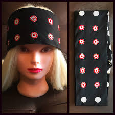 Black Polka Dot Bling Bandana