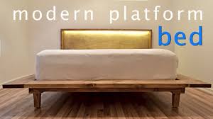 Maybe you would like to learn more about one of these? How To Build A Modern Platform Bed W Lights Queen Bed Diy Youtube