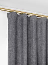 Any accessories listed are as extras, and are not required to fit the track. John Lewis Partners Made To Measure Corded Revolution Bay Bend Curtain Track With Curl Gliders And Stud Finials Wall Ceiling Fix Dia 30mm Brushed Brass Curtain Track Curtain Poles Floor