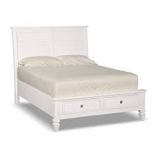 Image Result For White Queen Bed Frame White Wooden Bed Bed Frame With Drawers White Double Bed Frame