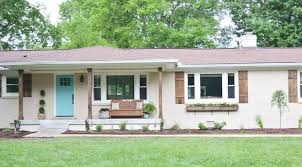 Are you thinking of painting your brick home. Painted Brick Home Exterior Makeover Before And After Ideas