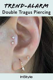 kennst du schon den neuen piercing trend double tragus piercing tragus piercings ohrpiercing tragus tragus