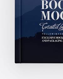 Hardcover Book Mockup In Stationery Mockups On Yellow Images Object Mockups