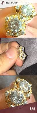 Gold And Diamond Earrings Not Sure What S Real On Them Couple Of The Stones Fell Out But These Earring Still Give U Jewelry Diamond Jewelry Earrings Earrings
