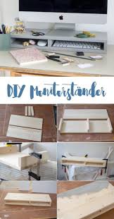 Diy Monitorstander Mit Facher Fur Mehr Ordnung Diy Mobel Bauen Do It Yourself Mobel Mobel Bauen