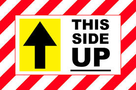 Our die cut this side up fragile shipping labels are printed in pantone ® 185 (red). This Side Up