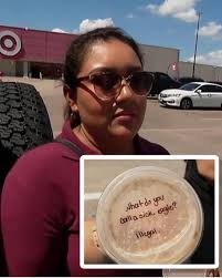 🙄 A IMMIGRANT JOKE ON STARBUCKS COFFEE CUP SPARKS NATIONAL MELTDOWN A  Hispanic woman in Irving, TX is outraged after a Starbucks barista wrote  this joke