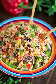 Mexican Quinoa Salad With Chili Lime Dressing Recipe Mexican Quinoa Salad Mexican Quinoa Chili Lime Dressing