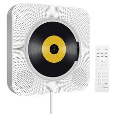 It can play both am and fm radio bands, operate like a regular cd player, and play wireless music via bluetooth. Portable Cd Player With Bluetooth Wall Mountable Cd Music Player Home Audio Boombox With Remote Control Fm Radio Built In Hifi Speakers Mp3 Headphone Jack Aux Input Output White Buy Online In Saint