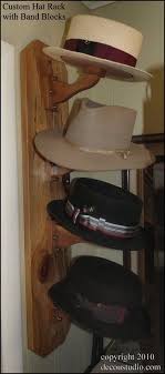 Custom Hat Rack Shape Keeping Band Block Design Wall Mounted Hat Storage Aromatic Cedar Wood Diy Hat Rack Cowboy Hat Rack Hat Storage