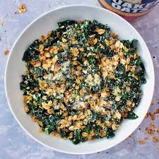 Lemon Kale Salad With Toasted Oats Recipe Yummly Recipe Lemon Kale Salad Toasted Oats Kale Salad