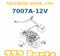 Komatsu SOLENOID VALVE, LPG 7007A-12V