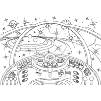 Coloring book of astronaut and rocket. Outer Space Coloring Pages Surfnetkids