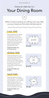 How To Choose The Right Rug Size For Your Dining Room In 2020 Rug Size Dining Rug Ruggable