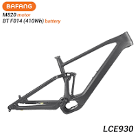 LightCarbon E-bike Frame Bafang M820 E-MTB Carbon Frame Voor ...
