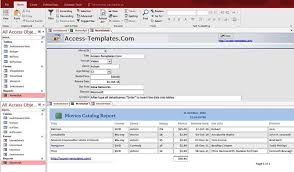 Access Video And Movie Rentals System Management Database Templates Access Database Schedule Template Invoice Template