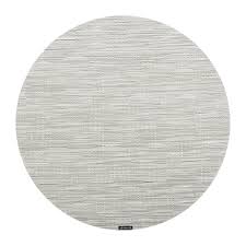 Relaxdays set de table chemin de table en bambou lot de 6 table à manger 30 x 45 cm rectangle tapis de table antidérapant lavable, nature. Acheter Chilewich Set De Table Rond Bambou Craie Amara