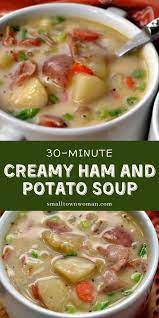 Creamy Ham And Potato Soup Recipe Ham And Potato Soup Ham Soup Ham Dinner Recipes