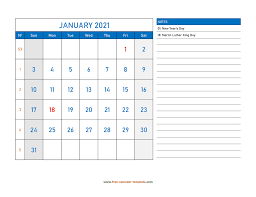 5 how to make a 2021 yearly calendar printable. Monthly Calendar 2021 Grid Lines For Holidays And Notes Horizontal Free Calendar Template Com