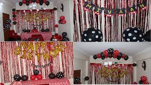 Home mickey mouse theme decoration. Kids Birthday Party Decoration At Home Mickey Mouse Theme Birthday Decoration Birthday Decoration Youtube
