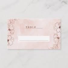 Blush Pink Rose Gold Foil Wedding Table Number Place Card Zazzle Com Wedding Place Cards Reserved Seating Wedding Gold Foil Wedding