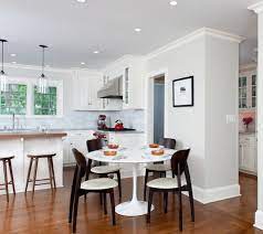 The dining room can do double duty as an office, music room or for crafts when it's not in use for entertaining. Enhancing Your Kitchen Dining Area With A Round Table
