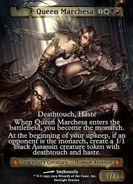 Gather lots of destroyable foil cards. Queen Marchesa Mtg Deelight Proxy Mtg Altered Art Magic The Gathering Cards Magic The Gathering
