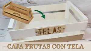No puedes perderte este post donde descubrirás lo bien que queda. Como Forrar Una Caja De Frutas Con Tela Caja Organizadora Youtube
