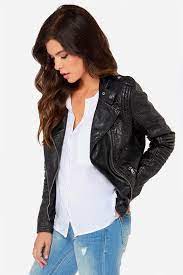 Black Swan Heart Black Vegan Leather Moto Jacket Vegan Leather Moto Jacket Leather Moto Jacket Trendy Outerwear